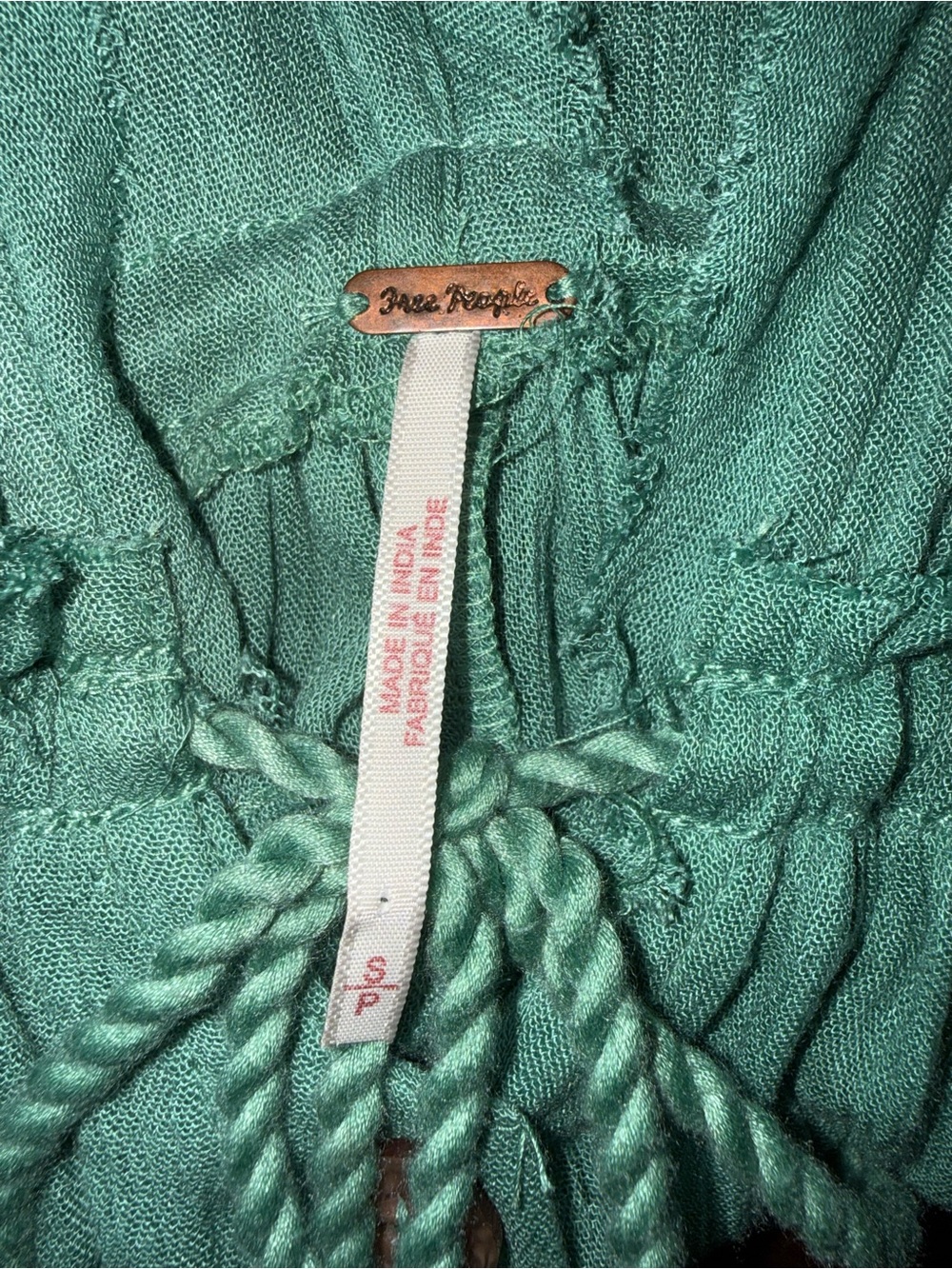 Free People Bali Will Wait For You Embroidered Midi Deep V-neck Casual Dress S - Picture 5 of 8